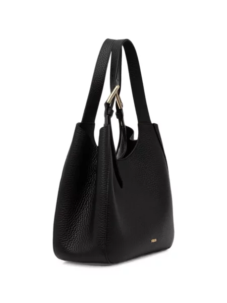 Geantă shopper Furla din piele negru