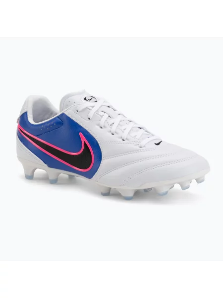 Încălțăminte de fotbal pentru bărbați Nike Tiempo Ligera Pro FG white/racer blue/pink blast/black alb