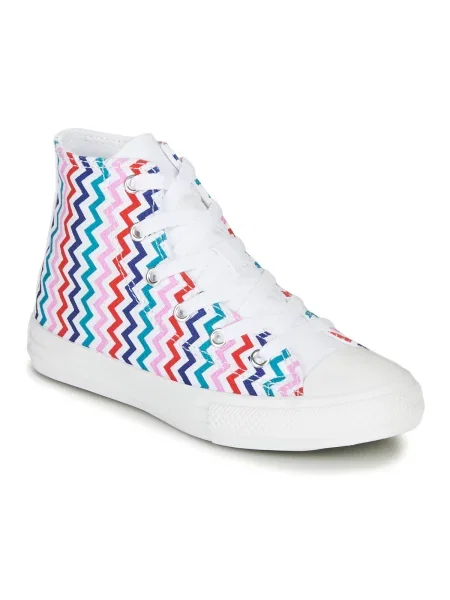 Členkové topánky Converse biela