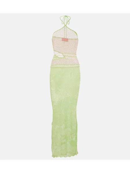 Rochie maxi Roberta Einer cu gât halter de costum