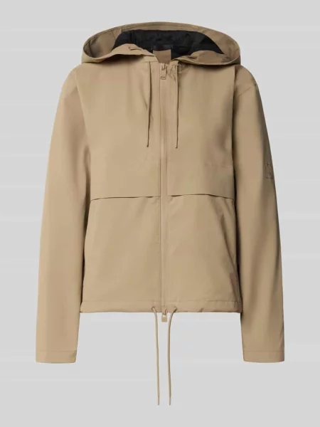 Kurtka o kroju regular fit z kapturem model ‘Suva’ Rains beżowa