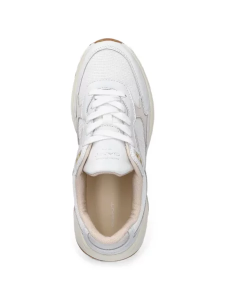 Fűzős szarvasbőr sneaker Gant fehér