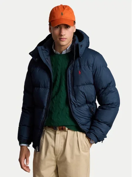Polo Ralph Lauren Pūkinė striukė Tamsiai mėlyna