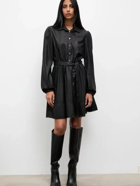 Haljina Answear.LAB mini širi se prema dolje crna