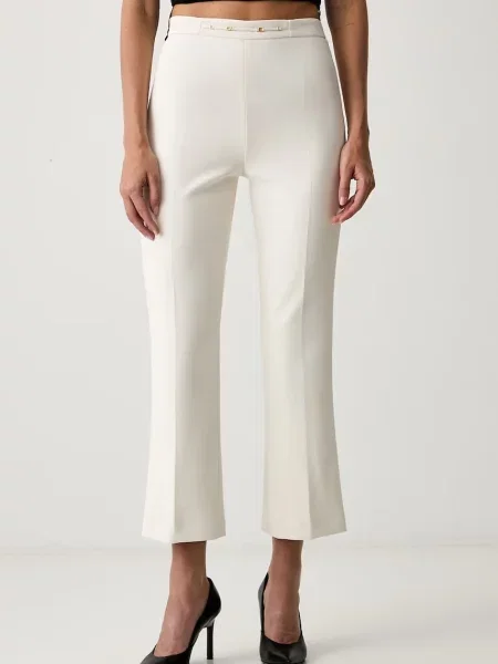 Elisabetta Franchi pantaloni pentru femei bej