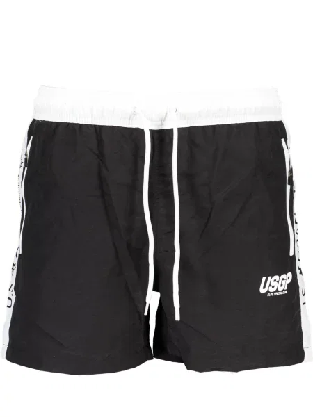 Поло тениска U.s. Grand Polo черно