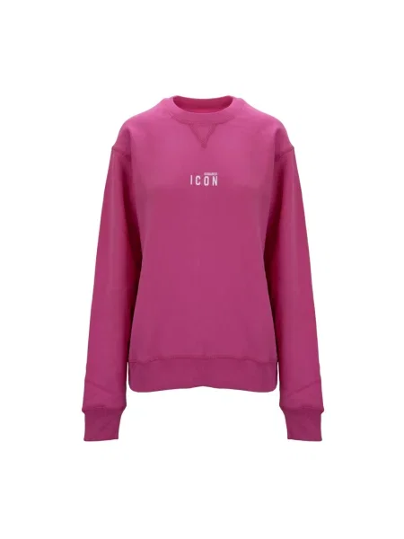 Bluza Dsquared2 z nadrukiem różowa