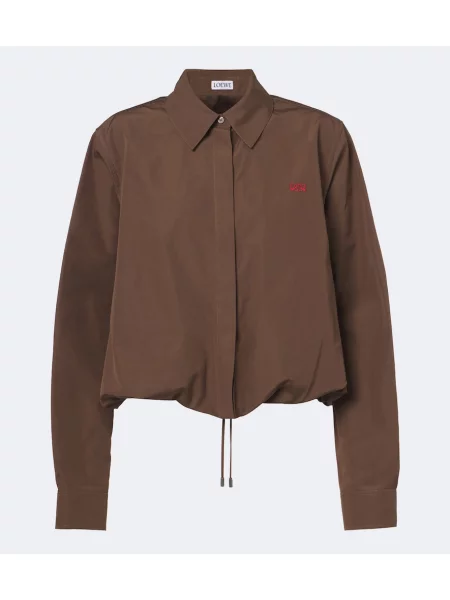 Cămașă Loewe din poplin maro