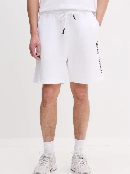 Karl Lagerfeld Jeans pantaloni scurți de trening pentru bărbați din alb