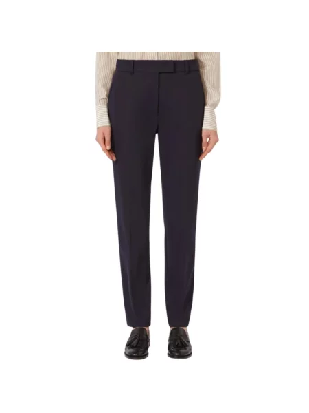 Spodnie Max Mara Studio niebieskie