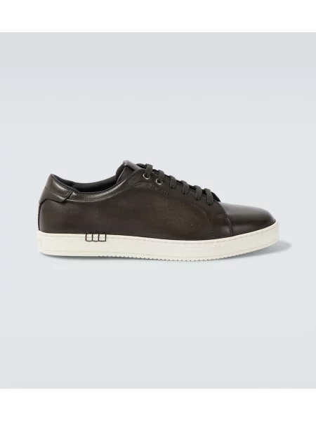 Sneakerși Berluti din piele verde