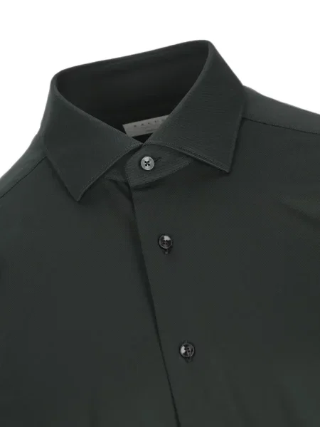 Lung cămașă Xacus din țesătură twill verde