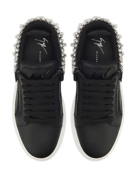 Sneakerși Giuseppe Zanotti de cristal negru