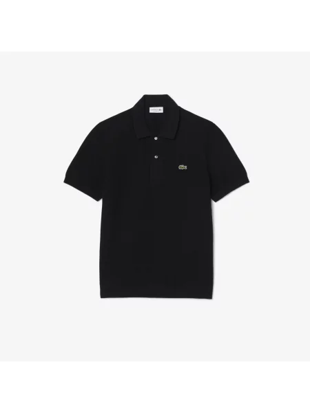 Lacoste Classic Fit Dzianinowa Koszulka Polo czarny
