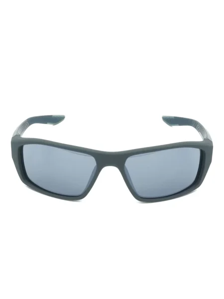 Ochelari de soare Nike cu cordon din jerseu cu imprimeu abstract gri
