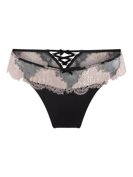 LingaDore Tanga crem negru