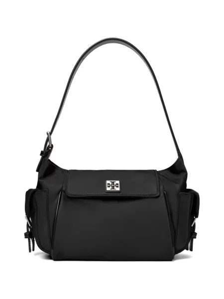 Geantă Tory Burch cu autograf negru