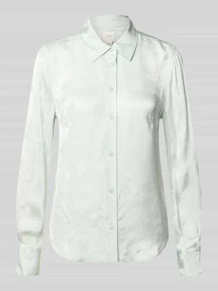 Bluzka z z zaokrąglonym dołem Calvin Klein Womenswear zielona