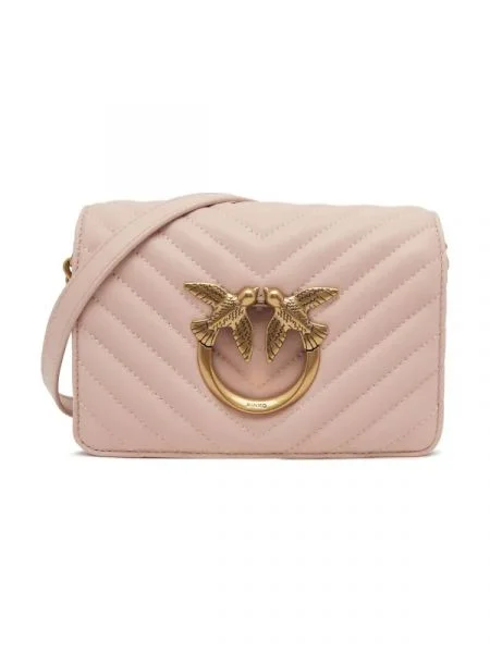 Pinko Geantă pe umăr LOVE CLICK MINI SHEEP NAPPA CH roz