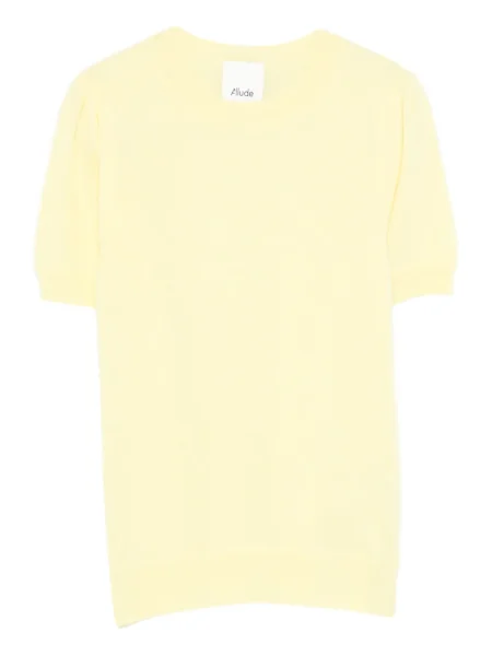 Tricou Allude scurt galben