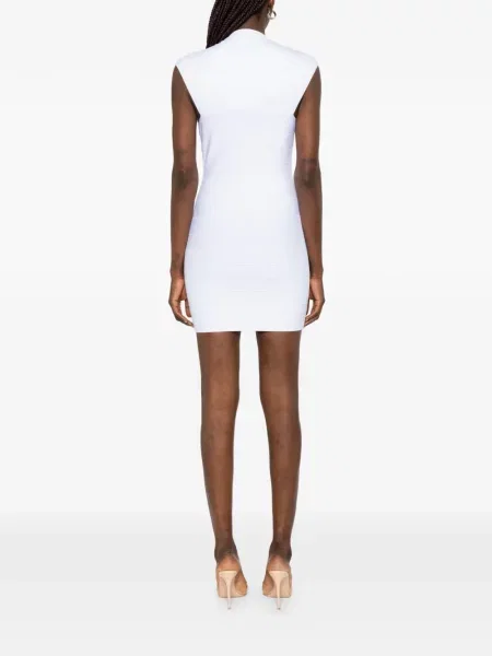 Sukienka mini Hervé Léger biała