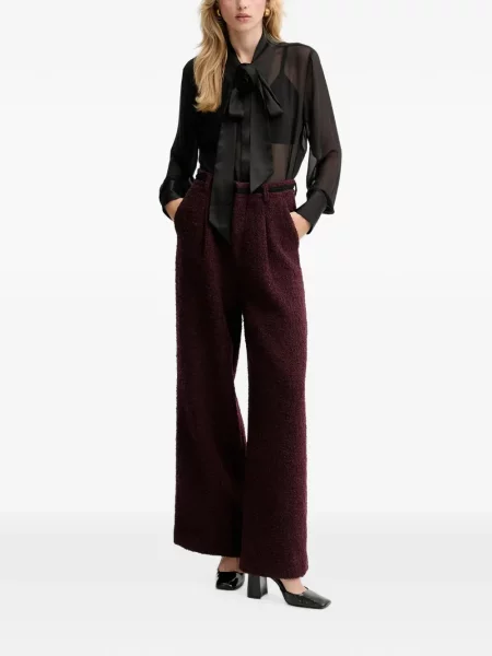 Pantaloni Gestuz tricotate roșu