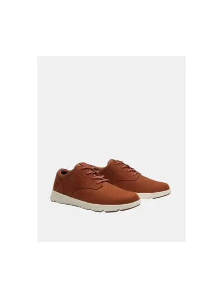 Šněrovací krajkové tenisky Timberland v městském stylu hnědé