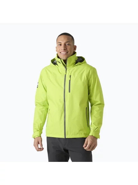 Geacă de navigație pentru bărbați Helly Hansen Crew Hooded Midlayer 2 luminous green verde