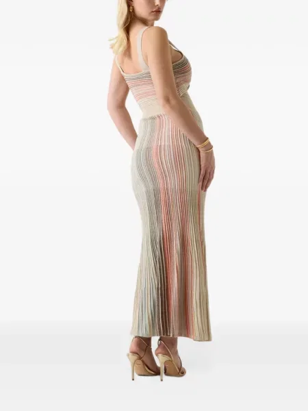 Rochie midi Guess cu dungi