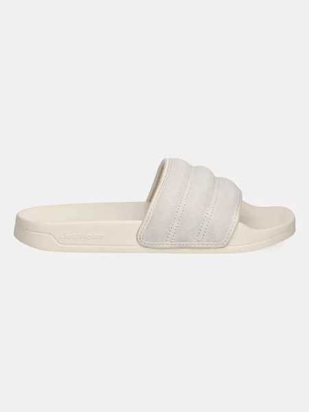 Adidas klapki zamszowe Adilette Noshower beżowy
