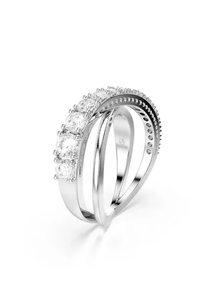 Swarovski inel HYPERBOLA argintiu
