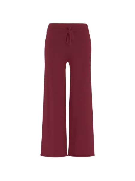 Pantaloni Deha tricotate roșu