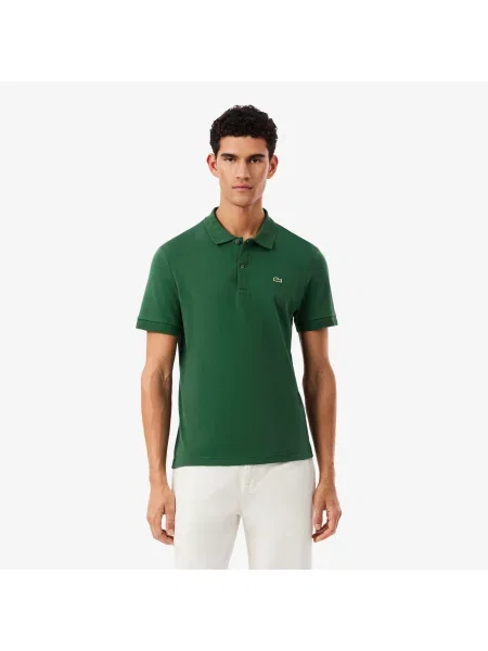 Lacoste Koszulka Polo Z Bawełny Pima I Regular Fit zielony