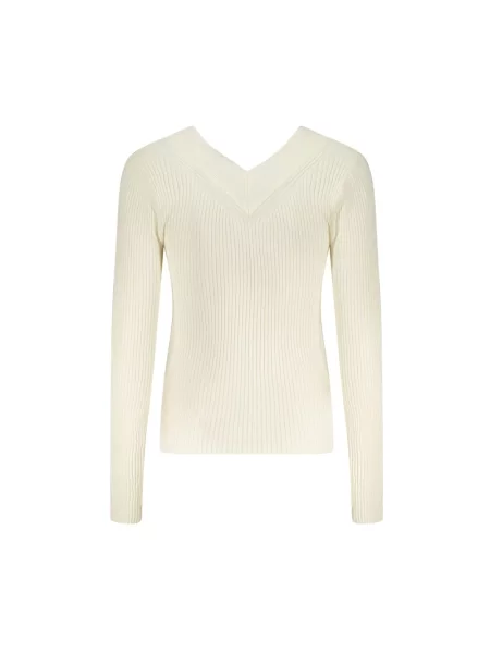 Lekki jeansy Guess z długim rękawem eleganckie białe