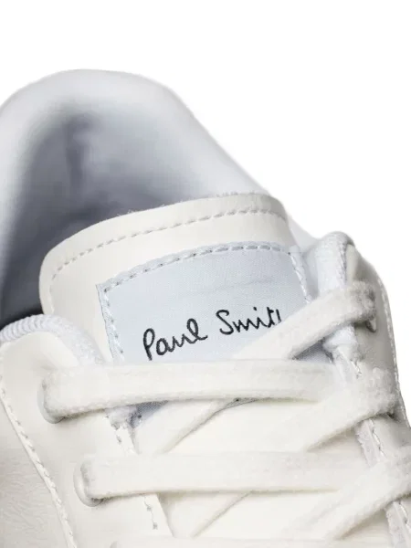 Kožené pruhované tenisky Paul Smith bílé