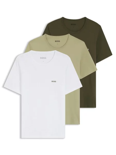 BOSS tričko pánske TShirtRN 3P Classic biela