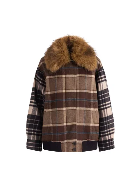 Kurtka Weekend Max Mara wełniana brązowa