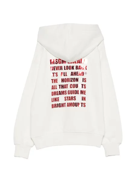 Gyerek kapucnis melegítő felső Msgm fehér