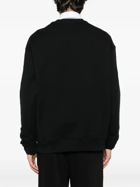 Hanorac Moschino cu broderie negru