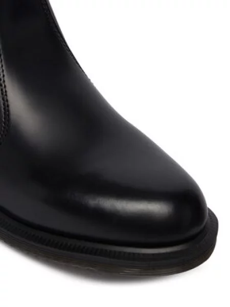 Kotníková obuv s elastickým prvkem Dr. Martens černé