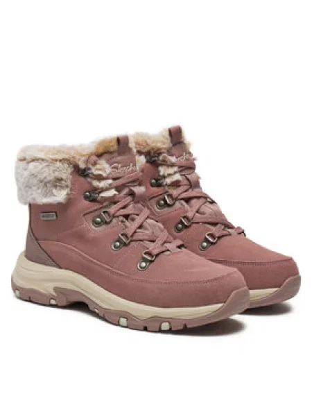 Skechers Polokozačky Snow Worries růžová