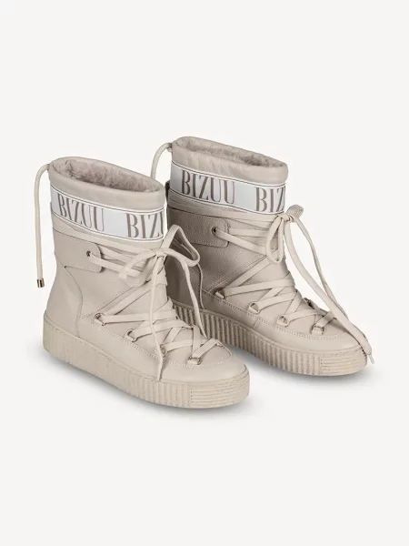 Кожаные сапоги Bizuu бежевые