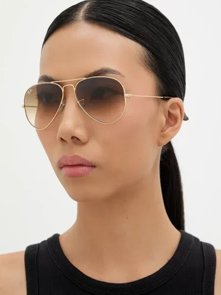 Okulary przeciwsłoneczne Ray-ban żółte
