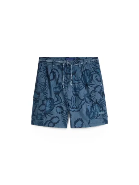 Шорти Scotch & Soda с принт с връзки синьо