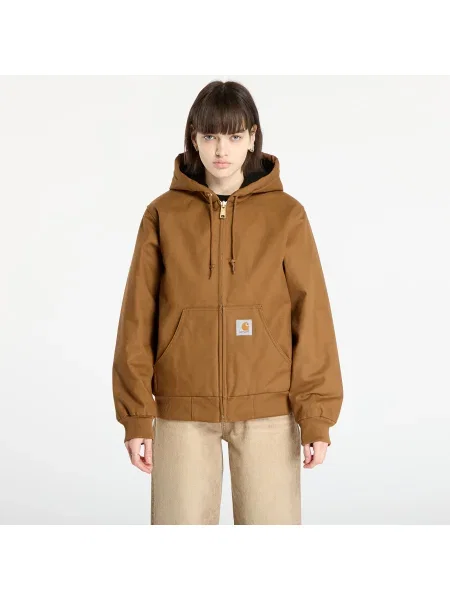 Jachetă Carhartt WIP Active Jacket Hamilton Brown Rigid UNISEX M maro