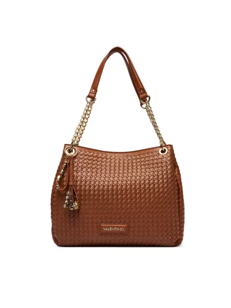 Torebka Valentino Bags skórzana brązowa