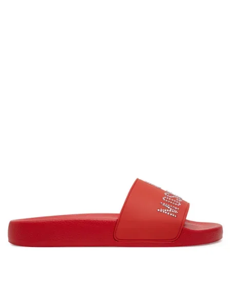 LOVE MOSCHINO Šľapky červená