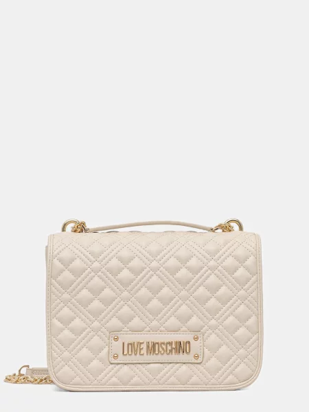 Чанта Love Moschino бежово