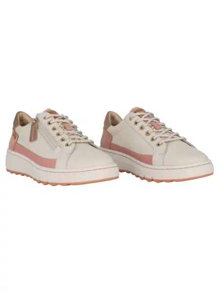 Sneakersy Pikolinos sznurowane skórzane białe