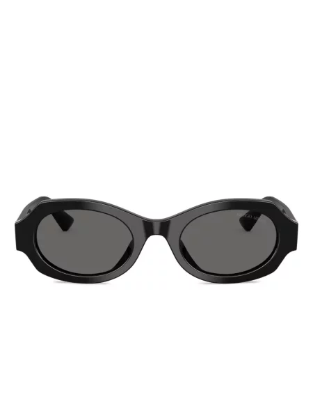Ochelari de soare ovali Giorgio Armani negru